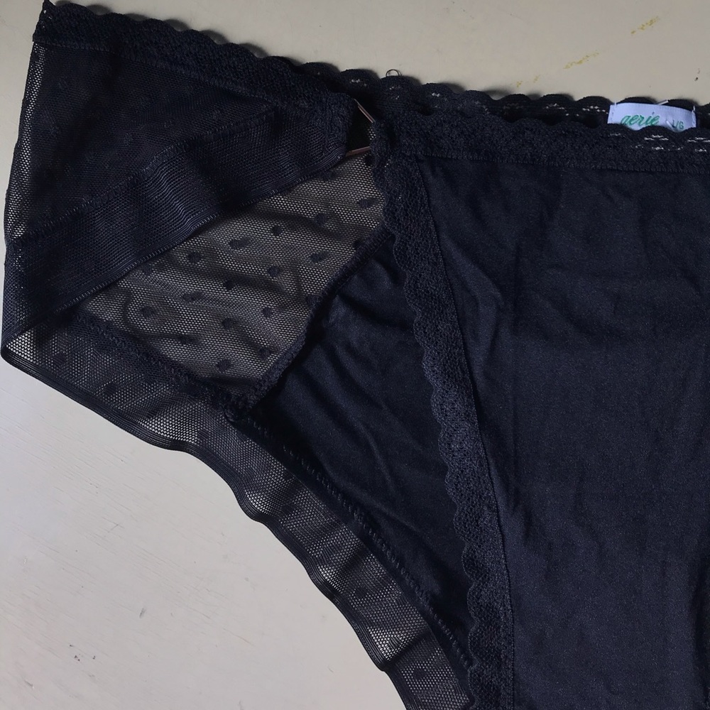Black lacy aerie panties
